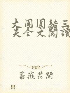 大团圆结三女一夫全文阅读