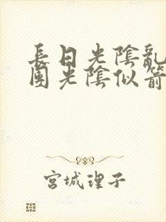 长日光阴乱作一团光阴似箭