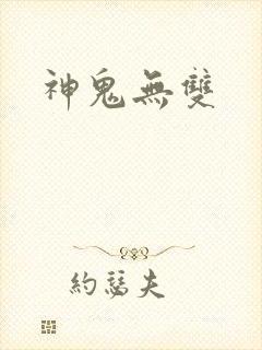 神鬼无双封面