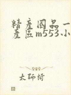 精产国品一二三产区m553小说封面