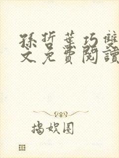 孙哲叶巧双修全文免费阅读笔趣阁封面