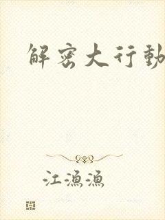 解密大行动