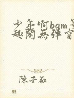 少年啊bgm笔趣阁无弹窗免费