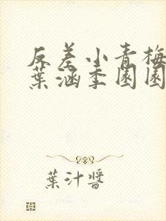 反差小青梅不经叶涵季园园封面