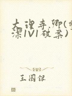 大理寺.卿(双洁1V1破案)