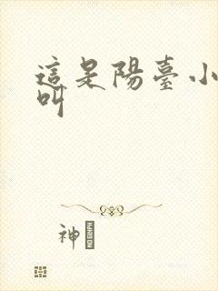这是阳台小点声叫封面