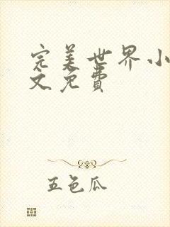 完美世界小说全文免费