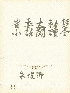 省委大秘楚东恒小说阅读全文