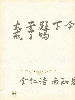 太子殿下今天破戒了吗