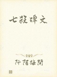 七杀碑文封面