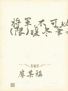 将军,不可以!(限)暖冬笔趣阁免费阅读封面