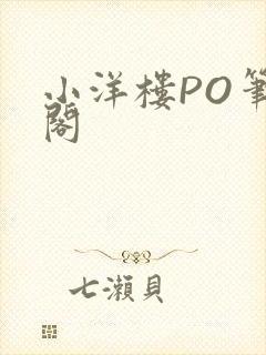 小洋楼PO笔趣阁