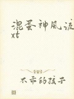 混蛋神风流史txt