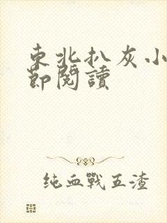 东北扒灰小说分节阅读