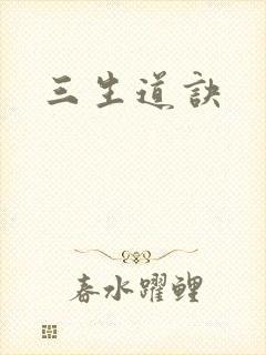 三生道诀封面