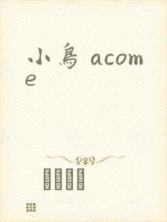 小鸟 acome