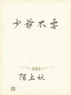 少爷不要