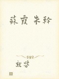 苏霞 朱干