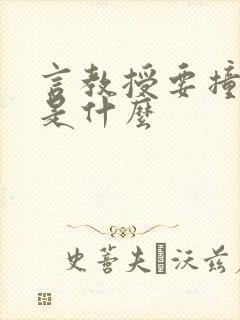 言教授要撞坏了是什么