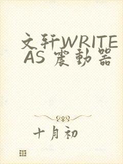 文轩WRITE AS 震动器