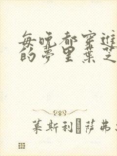 每晚都穿进男神的梦里叶芝琴小说