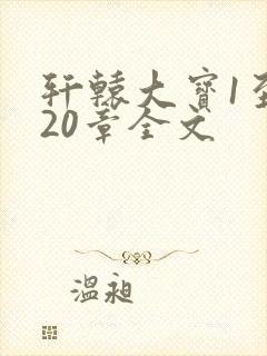 轩辕大宝1至720章全文