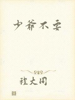 少爷不要