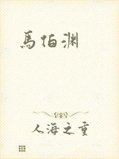 马伯渊封面