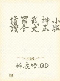 修罗武神小说阅读全文正版