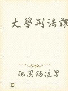 大学刑法课