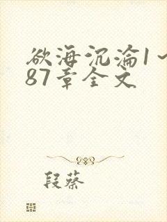 欲海沉沦1～887章全文封面