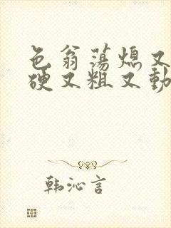 色翁荡熄又大又硬又粗又动态图