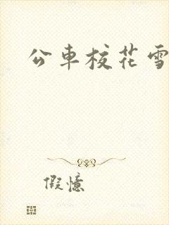 公车校花雪柔h封面