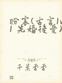 盼寡(古言1v1 先婚后爱)荔枝好多封面