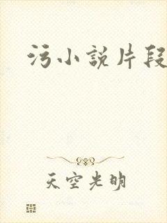 污小说片段