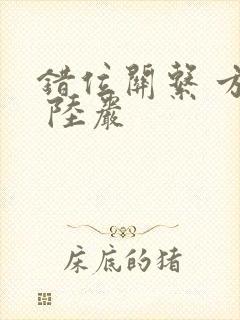 错位关系 方糖 陆岩