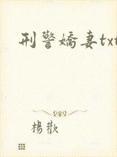 刑警娇妻txt