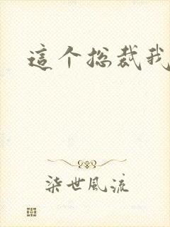 这个总裁我要了