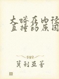大蟒在内径横冲直撞的原因封面