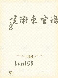侯卫东官场笔记8封面