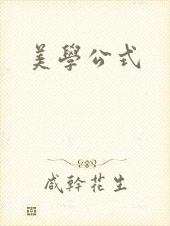 美学公式