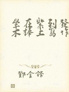 坐在紫到发黑的木棒上写作业