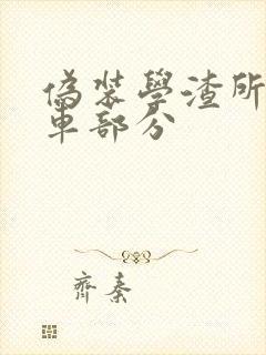 伪装学渣所有开车部分
