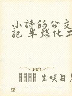 小诗的公交车日记 半煤化工