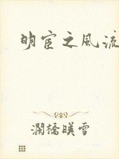 明宦之风流无边