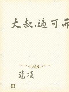 大叔,适可而止