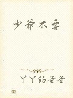 少爷不要