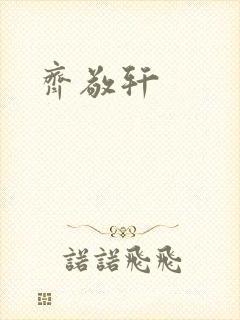 齐敬轩封面