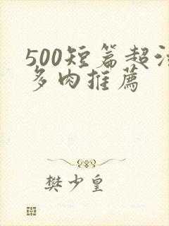 500短篇超污多肉推荐