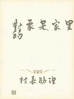 对象是家里安排的封面